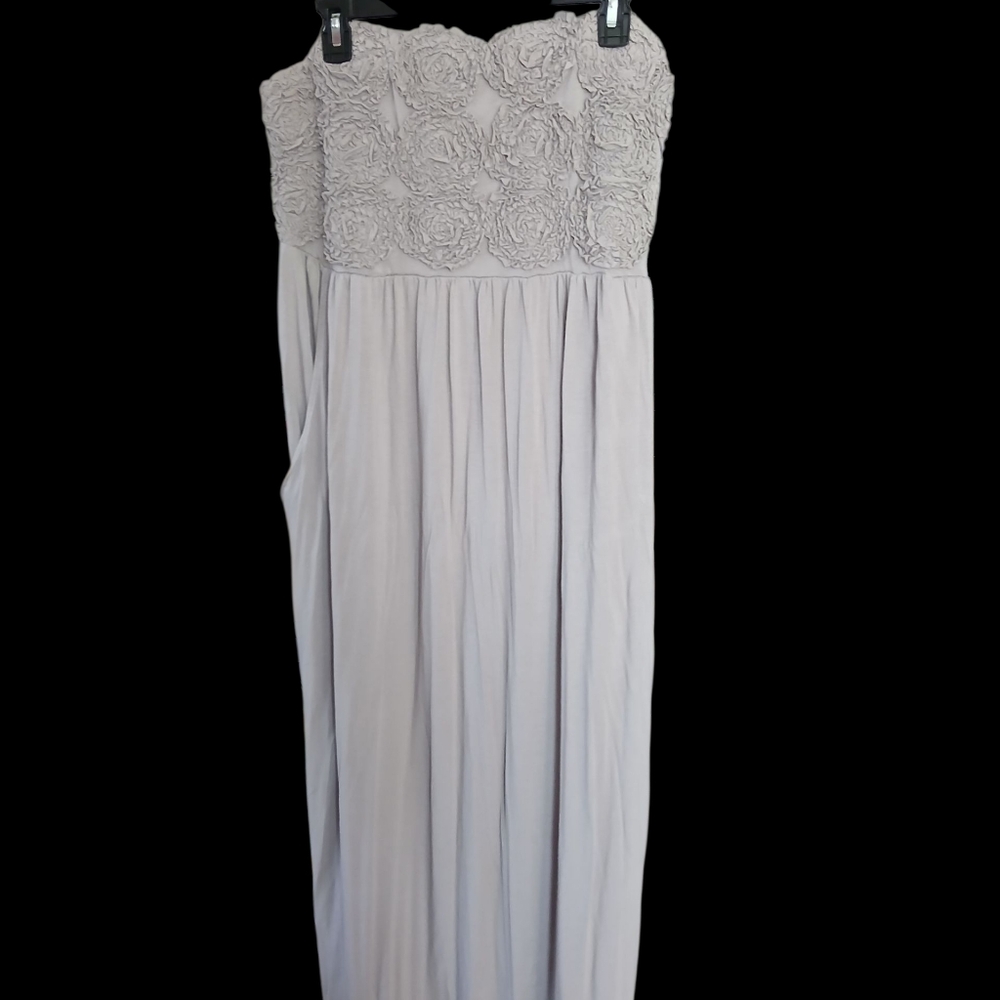 INC International Concepts Strapless Cream Dress